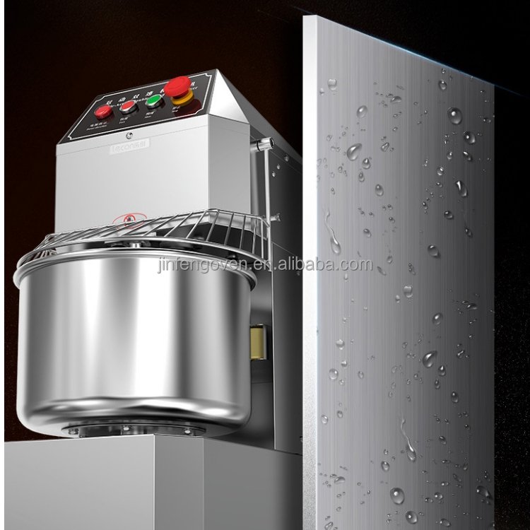 Button type dual double speed spiral mixer / bread dough mixer / pizza dough mixer