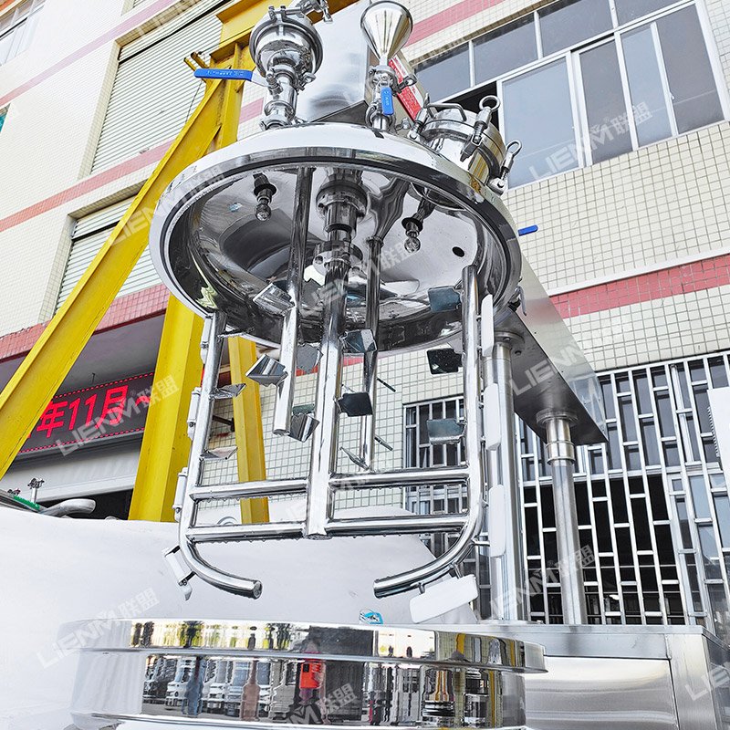 Cosmetics Production Equipment Cosmetics Manufacturing Machine Lotion Mixing Machine With Homogenizer And Vacuum Emulsifier