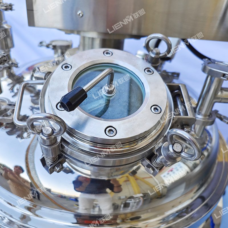 Cosmetics Production Equipment Cosmetics Manufacturing Machine Lotion Mixing Machine With Homogenizer And Vacuum Emulsifier