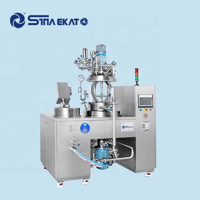 Facial Cream Vacuum Homogenizing Emulsifying Mixer Machine Lotion Sunscreen Cosmetic Production Processing Mixing Tank Equipment