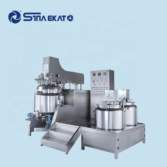 Facial Cream Vacuum Homogenizing Emulsifying Mixer Machine Lotion Sunscreen Cosmetic Production Processing Mixing Tank Equipment