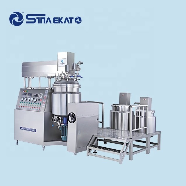 Facial Cream Vacuum Homogenizing Emulsifying Mixer Machine Lotion Sunscreen Cosmetic Production Processing Mixing Tank Equipment