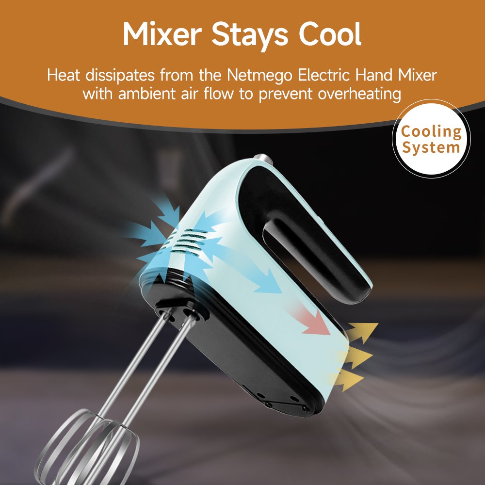 DC motor electric cake mixer 9-speed cook butter mixture ice cream machine bread dough kneader baking mixer portable mixer