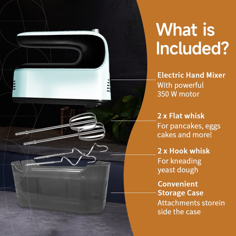DC motor electric cake mixer 9-speed cook butter mixture ice cream machine bread dough kneader baking mixer portable mixer