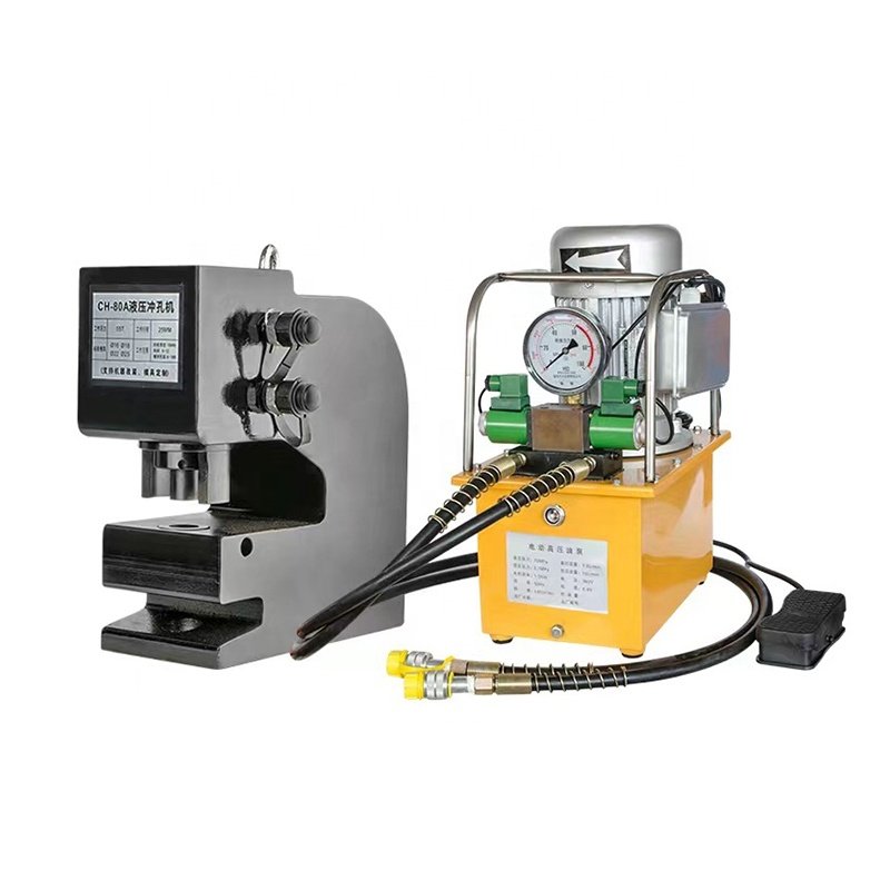 Wholesale Mini Pneumatic Hole Punching Machine for Plastic Two Hand Safety Push Buttons 50 Kn 5 Tons 0.3-0.8MPA 240*340mm Accept