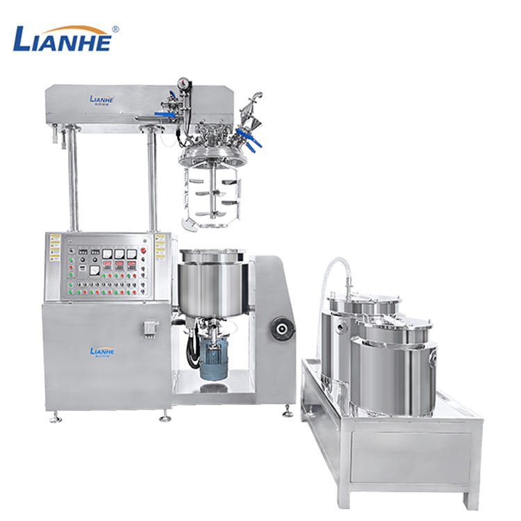Cosmetic Shampoo Sachets Packing Cream Homogeneous Paste Emulsifying Mixer Hand Cream Ointment Vacuum Making Machine