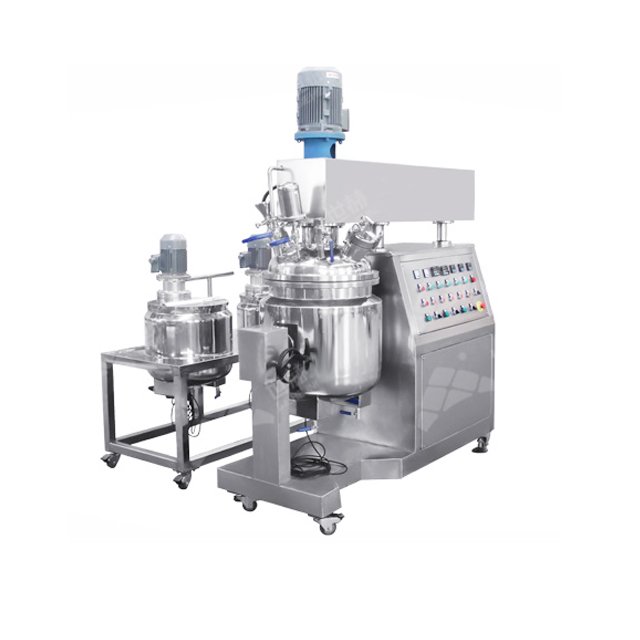 High Shear Vacuum Emulsifier Machine Skin Cosmetic Cream Making Machine Heating Homogenizer Mixer
