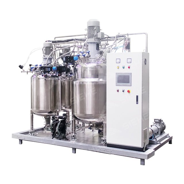 High Shear Vacuum Emulsifier Machine Skin Cosmetic Cream Making Machine Heating Homogenizer Mixer