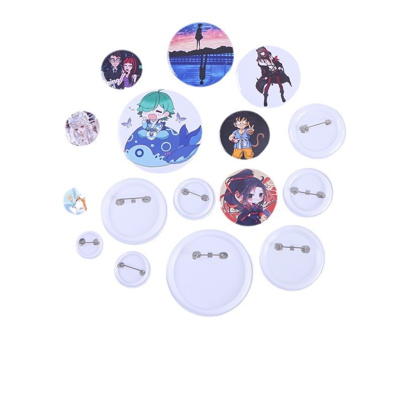 High Quality Button Making Diy Round Square Heart Shape Key Ring Bottle Opener Fridge Magnet Pin Button Badge Making Machine