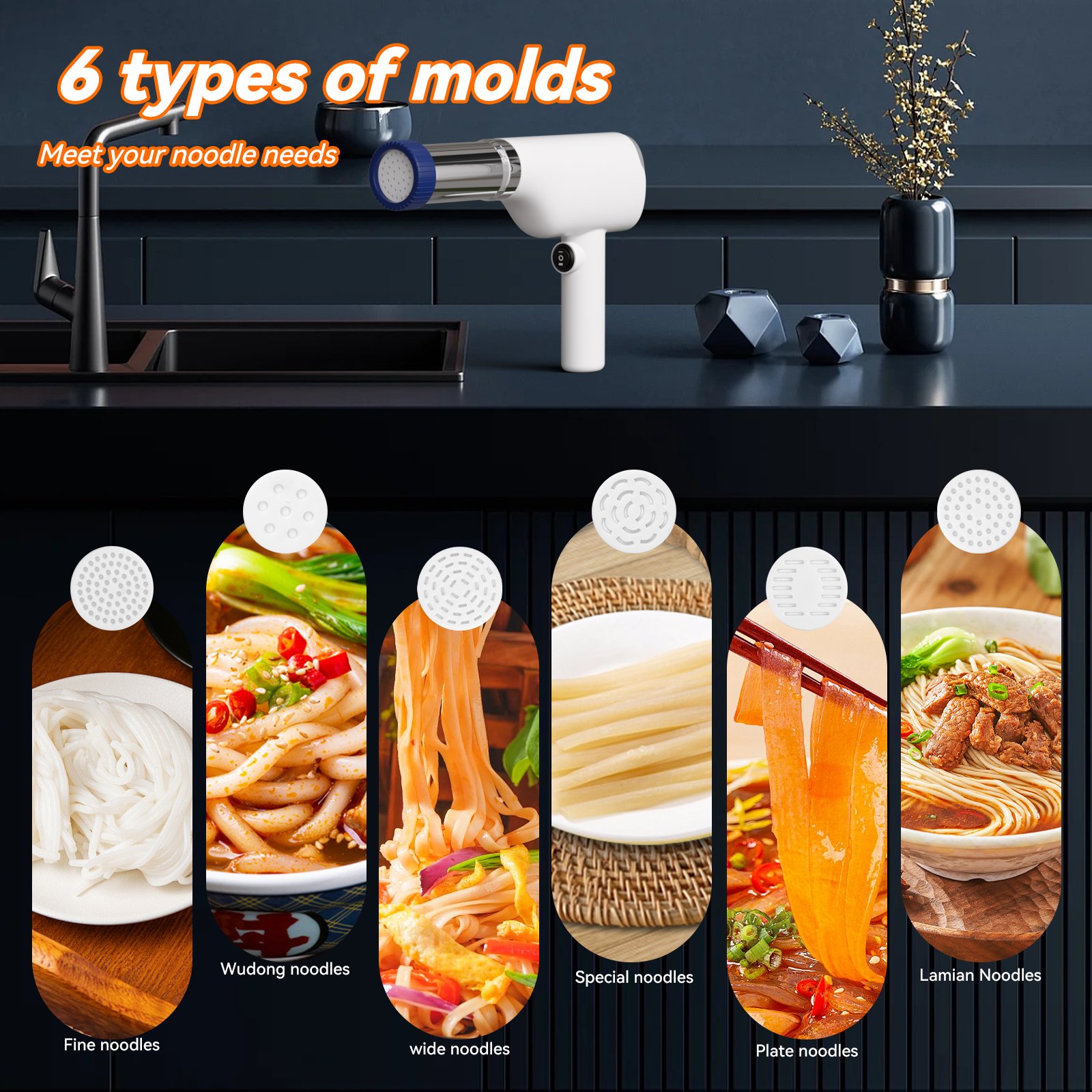 Booming 2024 Hot Sale Works As Advertised ONE-Button Operation Save Strength Spaghetti Maker Machine For Kitchen