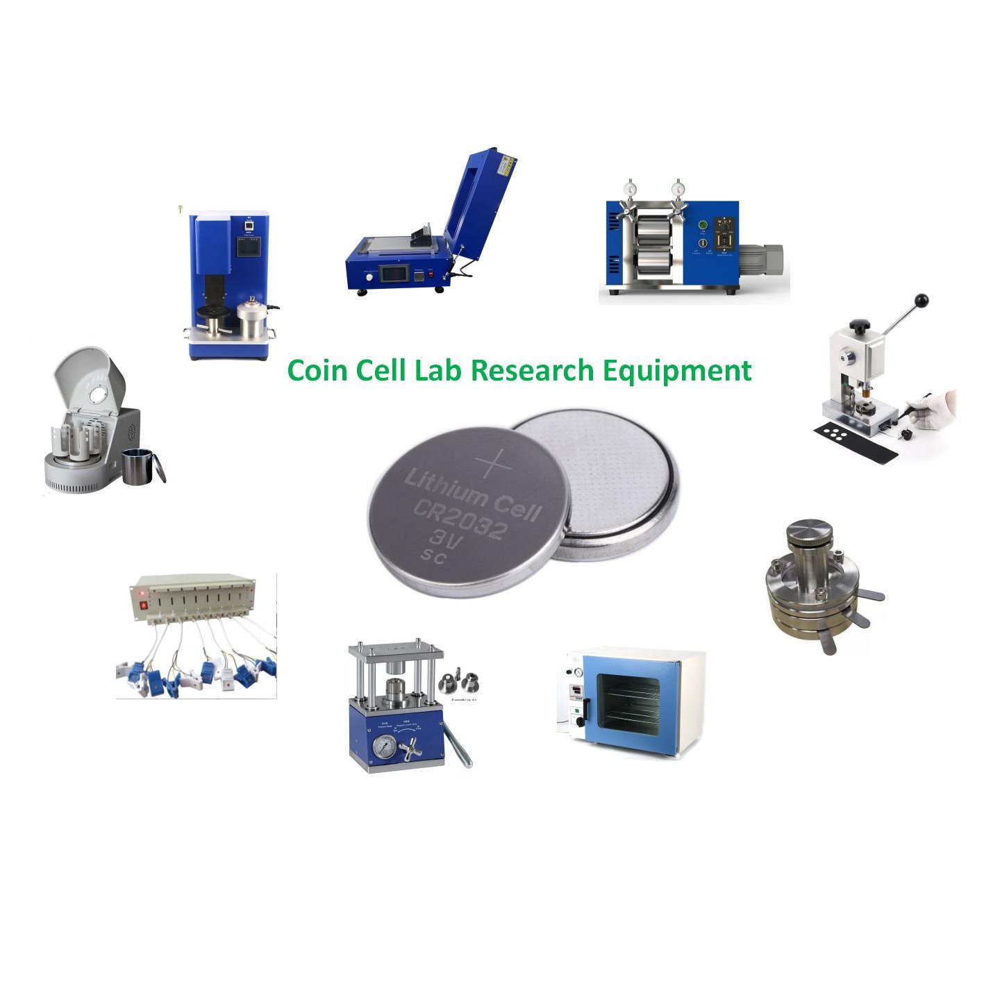 Lithium-ion Button Cell Production Machine CR2032 Battery Preparation Coin Cell Assembly