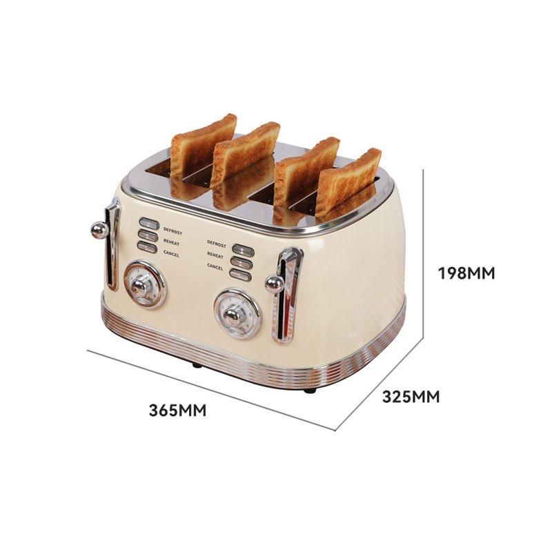 4 Slice toaster machine automatic bread making machine