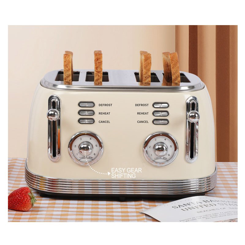 4 Slice toaster machine automatic bread making machine