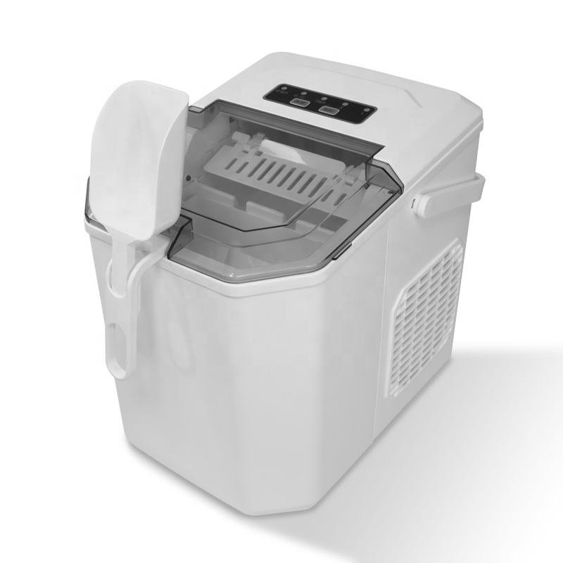 Handle Hand Scoop 10 Ice Bags Self Electric Portable Compact Countertop Automatic Ice Cube Maker Machine