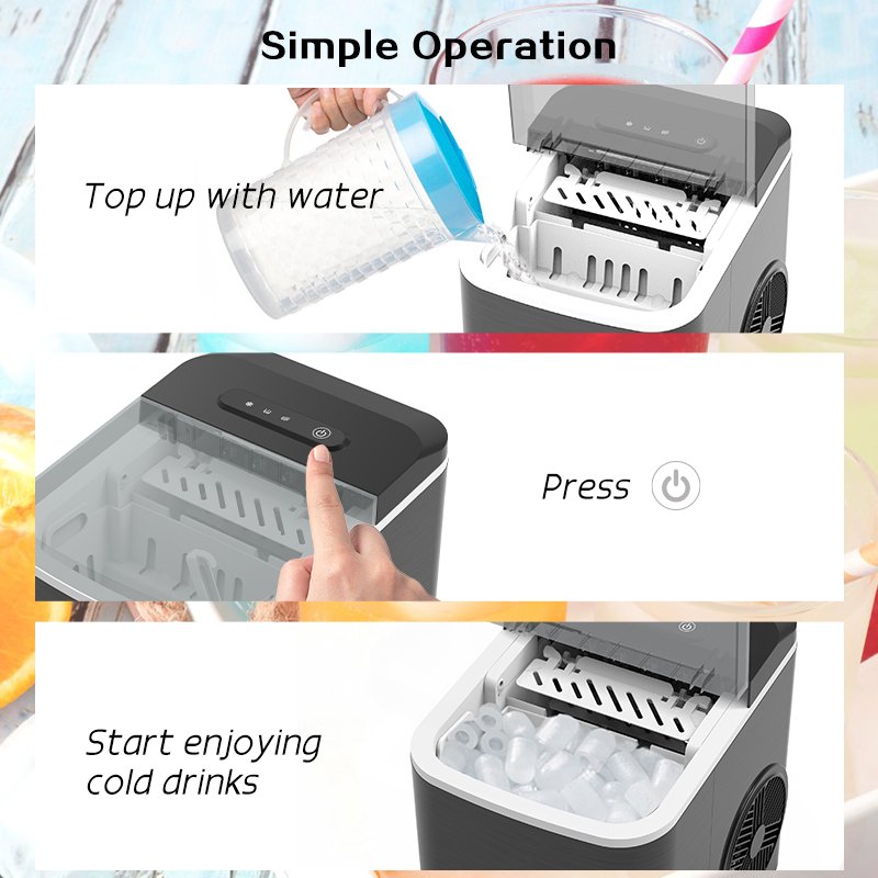2024 NEW Ice Making Machine Portable Countertop Ice Maker Machine For Home Use With Factory Price
