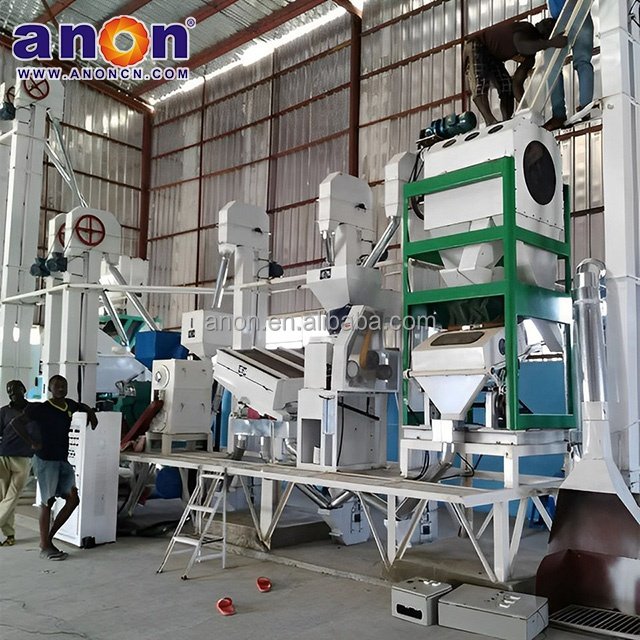 ANON 20-30 tpd vertical iron roll rice whitener machine silky polisher rice polishing machine maize and rice milling machine