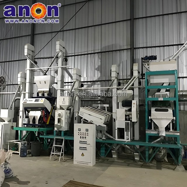 ANON 20-30 tpd vertical iron roll rice whitener machine silky polisher rice polishing machine maize and rice milling machine