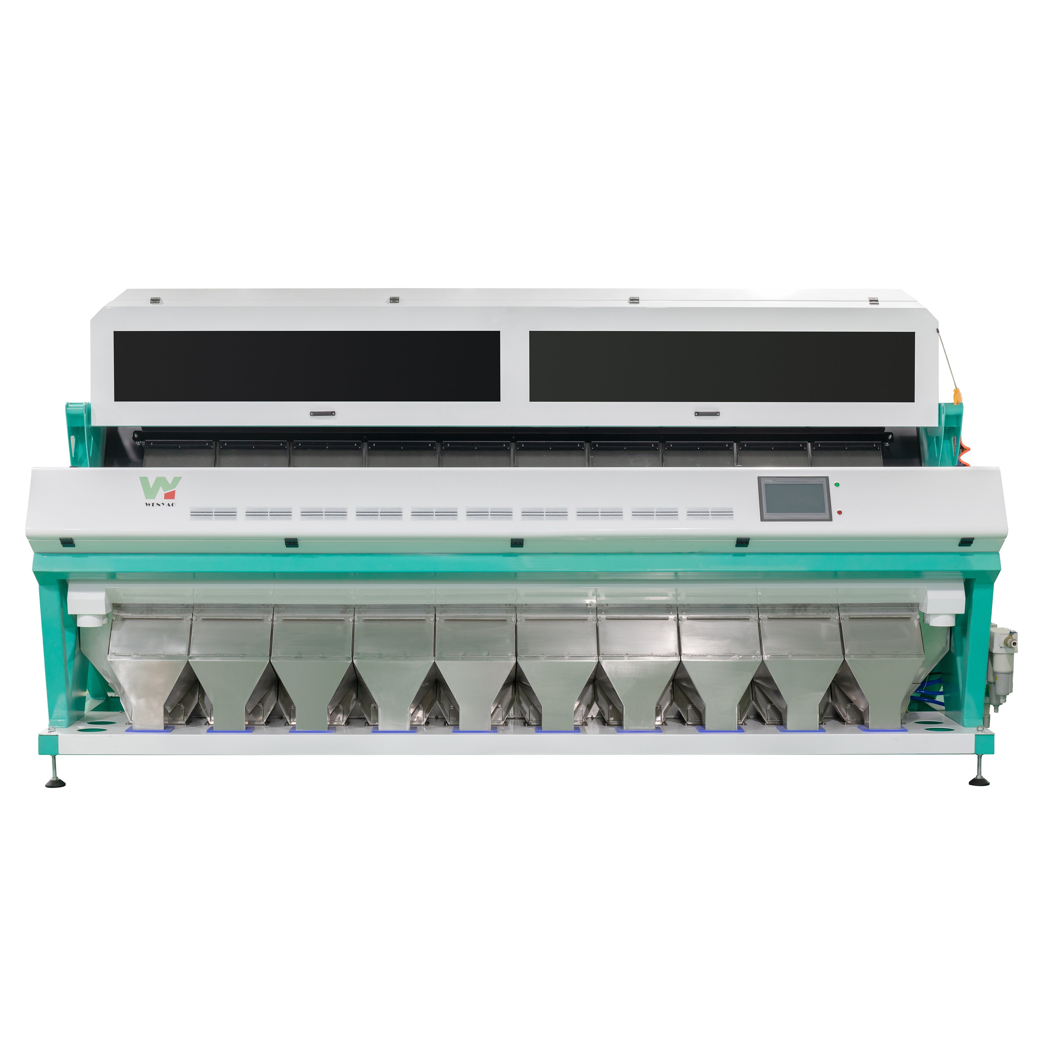 High Capacity 10 Chutes Rice Grain Color Sorter Machine Wheat Quinoa Sorting Machine For Rice Farm
