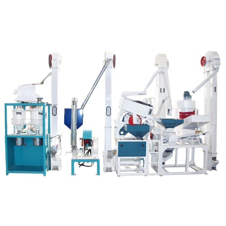 Rice Mill Machinery Paddy Automatic Rice whitener Machines / Combine Rice Milling Machine/ Rice Miller