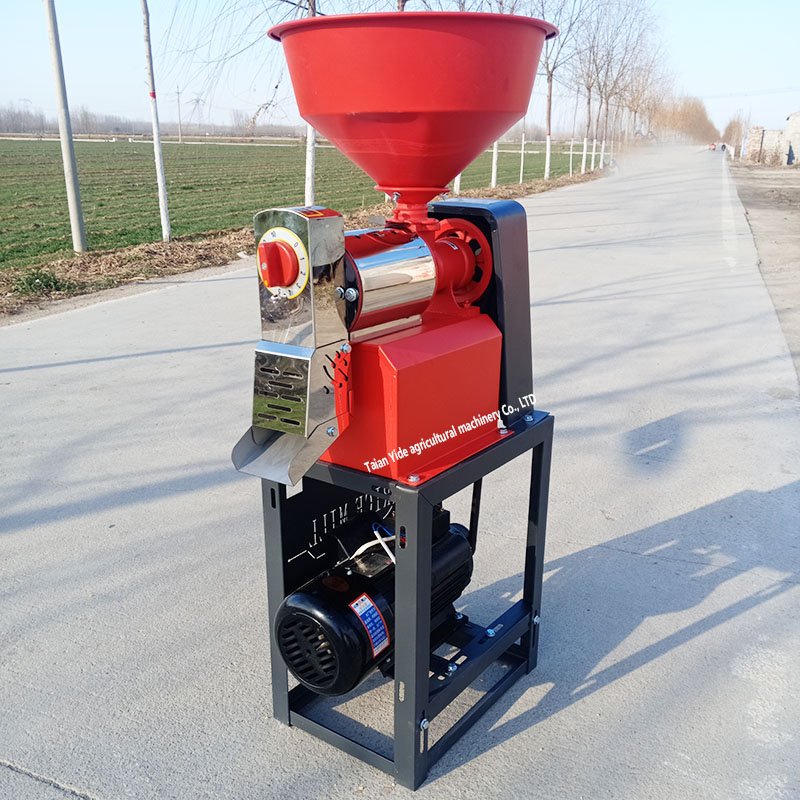 Powerful Engine Small Household Rice Husking Machine Combined Rice Milling & Crushing for Farm Use