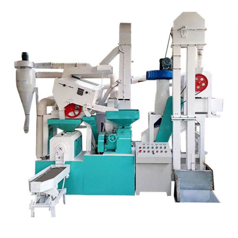 Commercial Use 800-1000Kg/H 6LN-15-15SFI Rice Milling Machine With Vibratory Screen/ Rice Huller Rice Miller