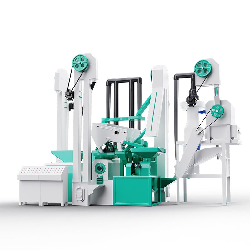 Commercial Use 800-1000Kg/H 6LN-15-15SFI Rice Milling Machine With Vibratory Screen/ Rice Huller Rice Miller