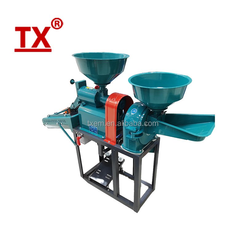 TX Factory direct sales agricultural equipment small Rice mill Polisher Whitener grinder machine Combined Rice Milling Machine
