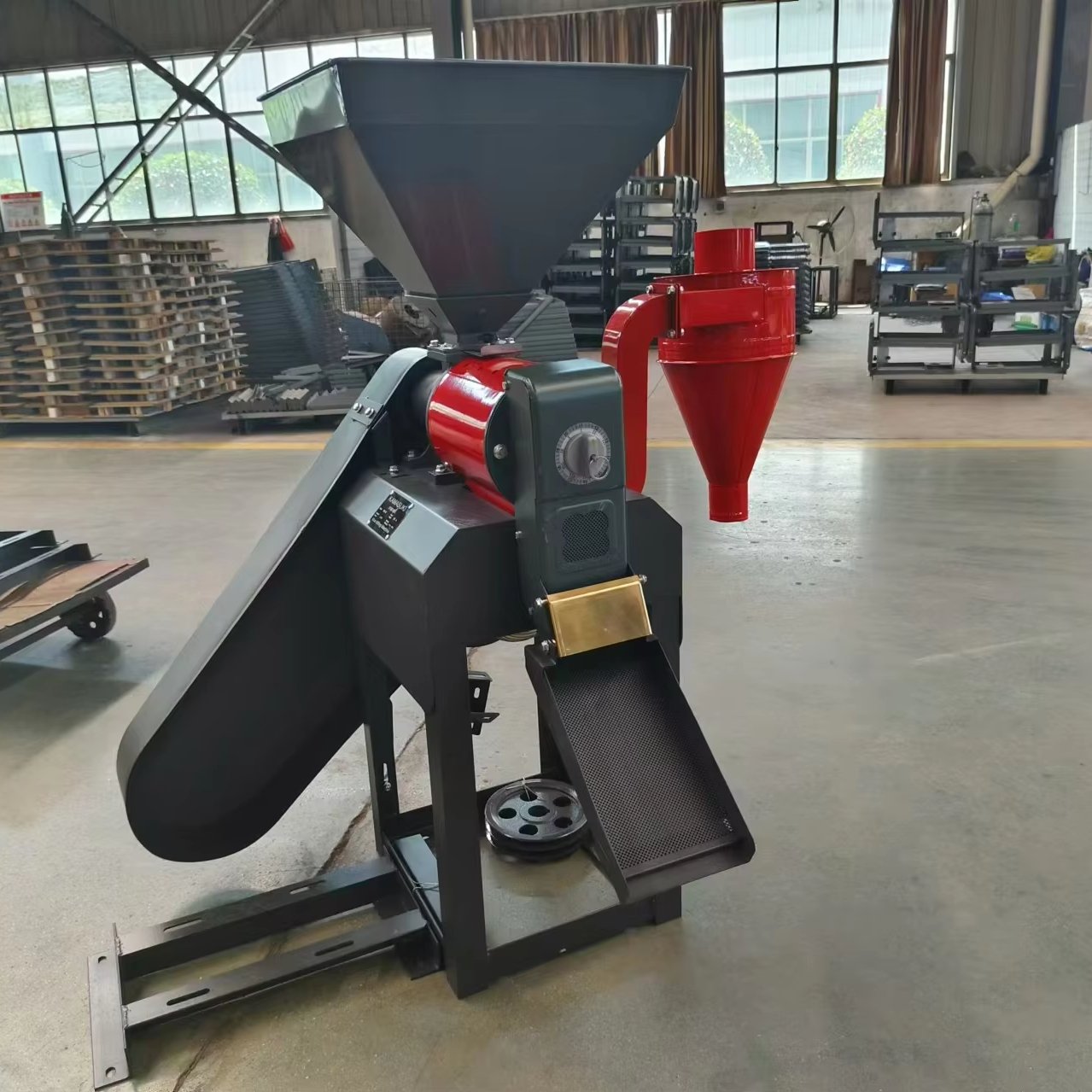 Jinsong 6n70 High Capacity 800-1000kg/h Paddy Rice Polisher Commercial 6n70 Rice Mill Rice Huller