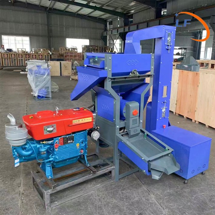 2024 New Design Multi-functional diesel-powered rice milling machine Rice polisher