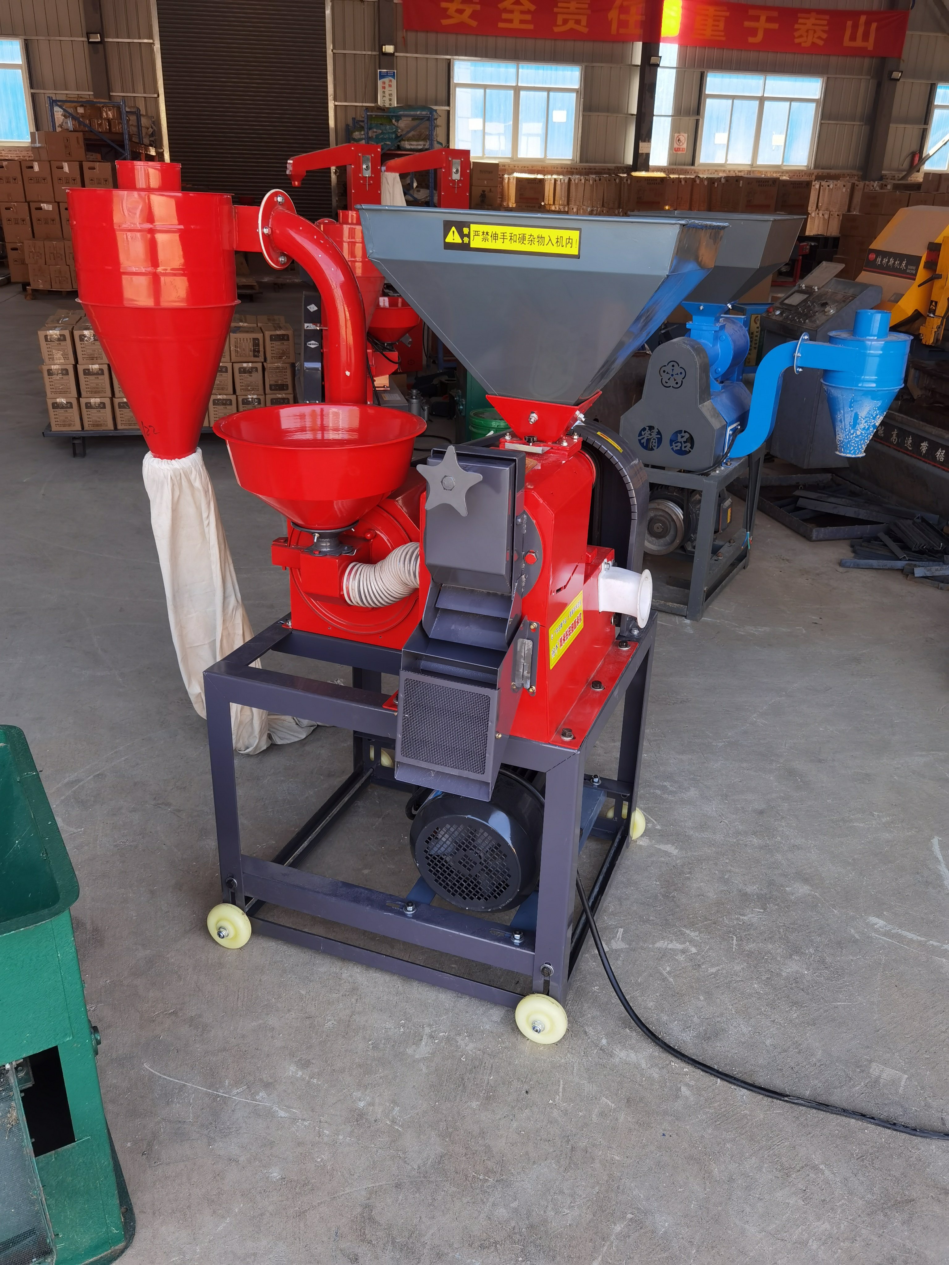 Portable Combined Wheat Sorghum Corn Mini Rice Husk Mill Milling Machines Rice Mill