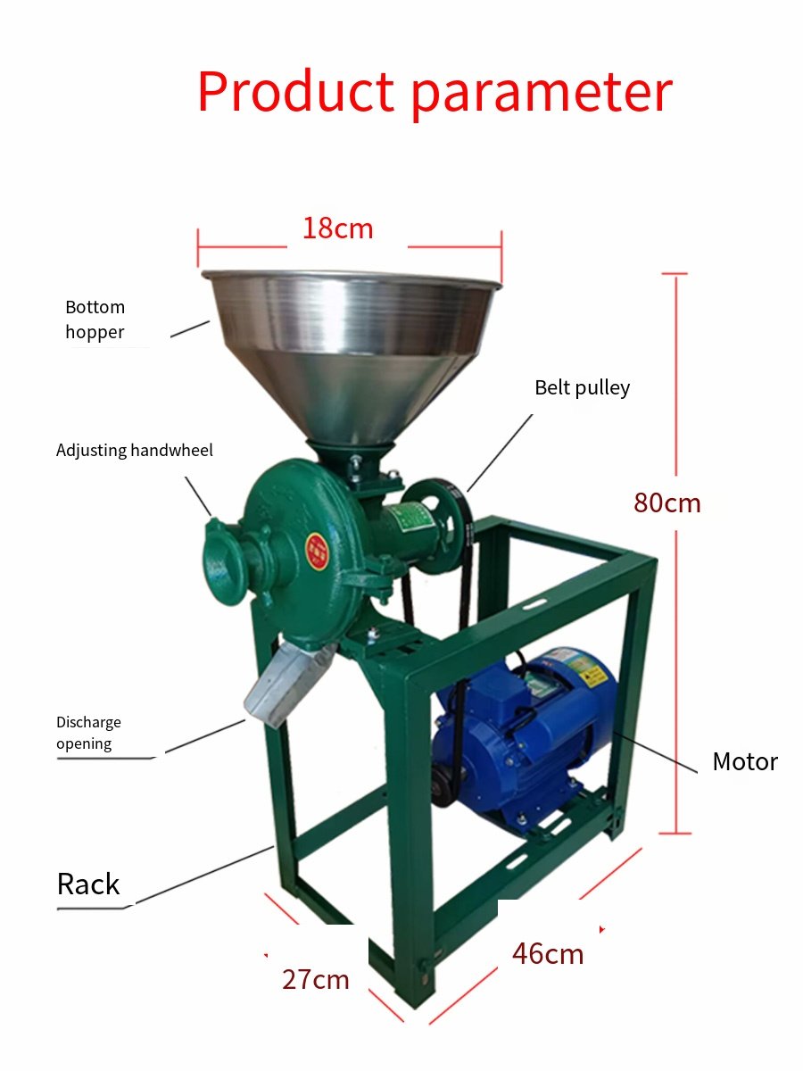 Flour MillDry Flour Mill Wet Milk Grinder Corn Maize Grinder Flour Milling Machine Soybean Rice Grinding Miller Nut Butter