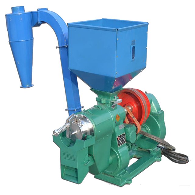 Rice mill whitener/rice huller with polisher/rice milling and polishing machinery