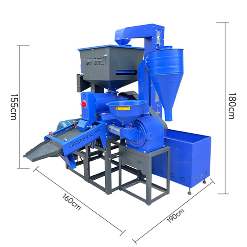 Excellent Quality Paddy Rice Miller Machine Large Capacity Rice Processing Machine For Commercial Use