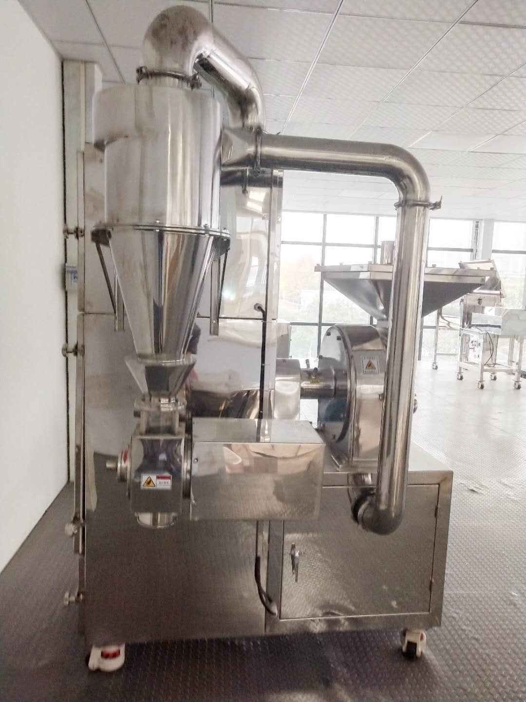 CW Industrial Dust Removal Food Shell Grinder Grain Powder Spice Flour Tea Leaf Herbs rice Turmeric Pulverizer
