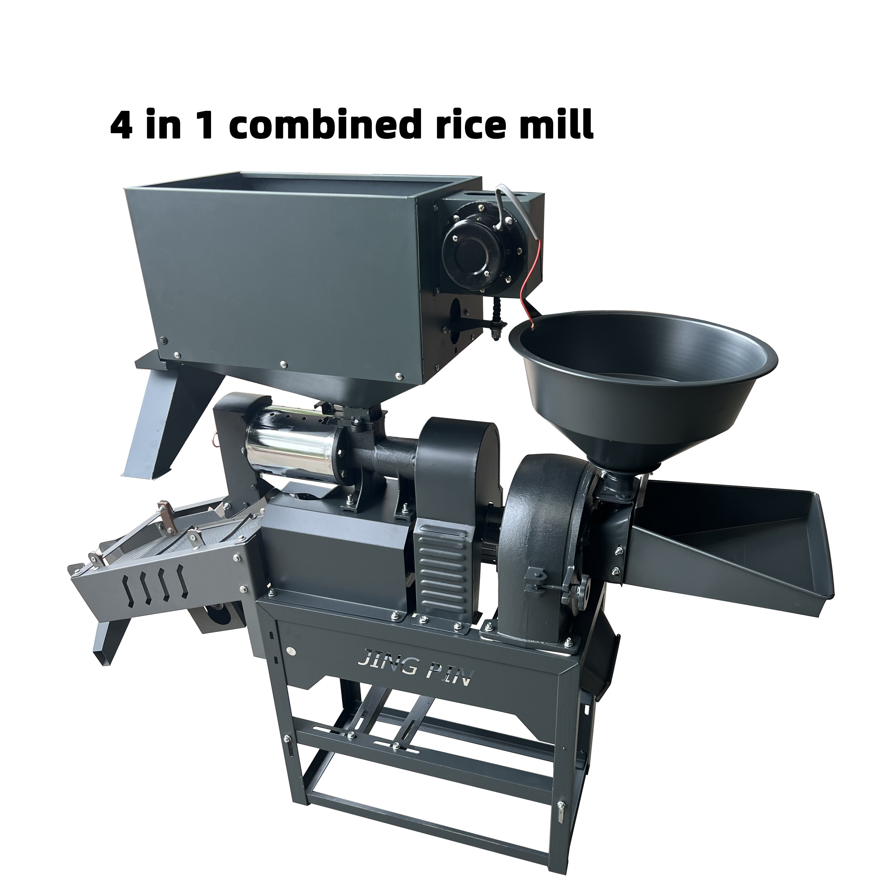 Multifunctional motor mill Rice miller combined rice mill and flour milling machine with vibrating screens