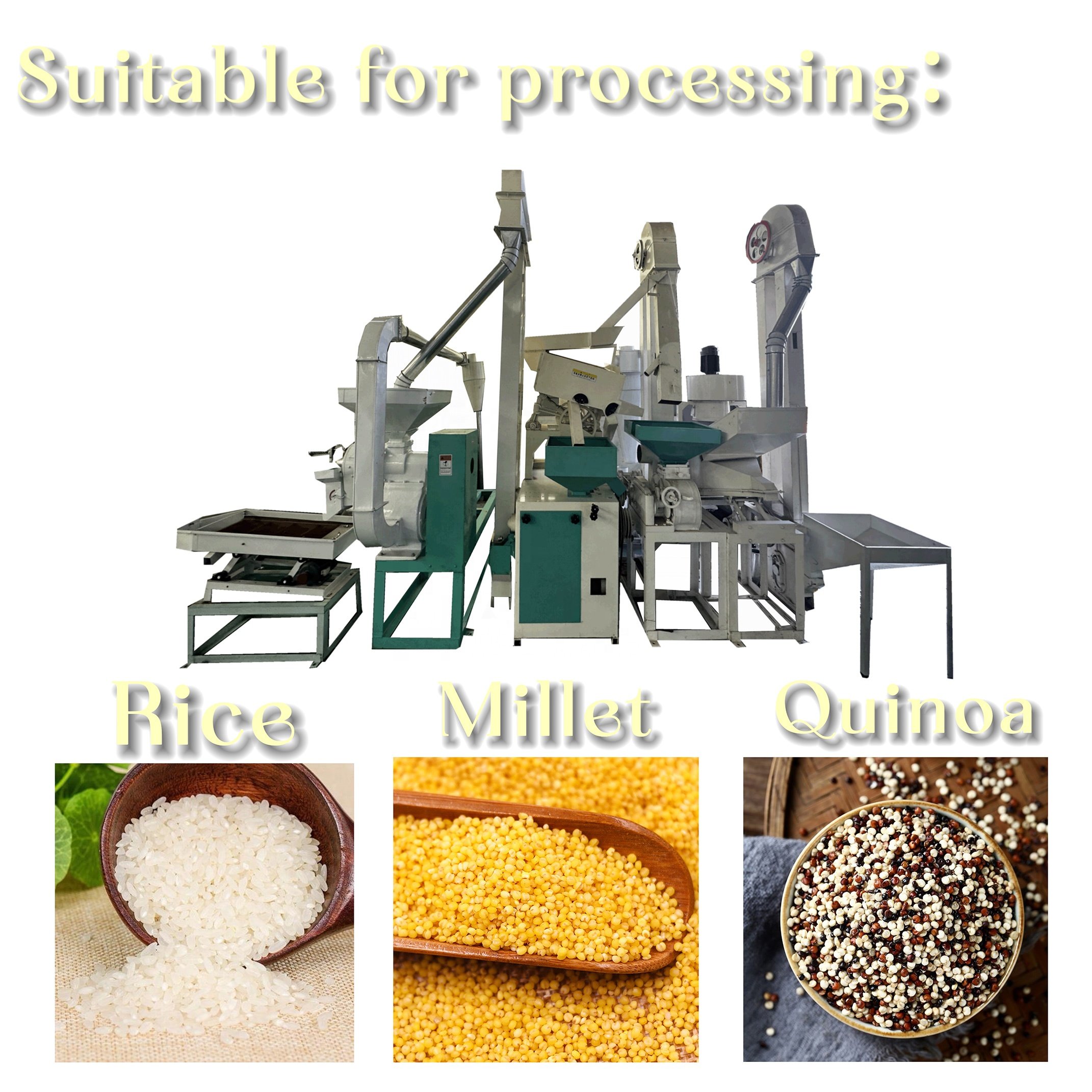Modern automatic rice whitener and polisher sieve rice mill mist polisher