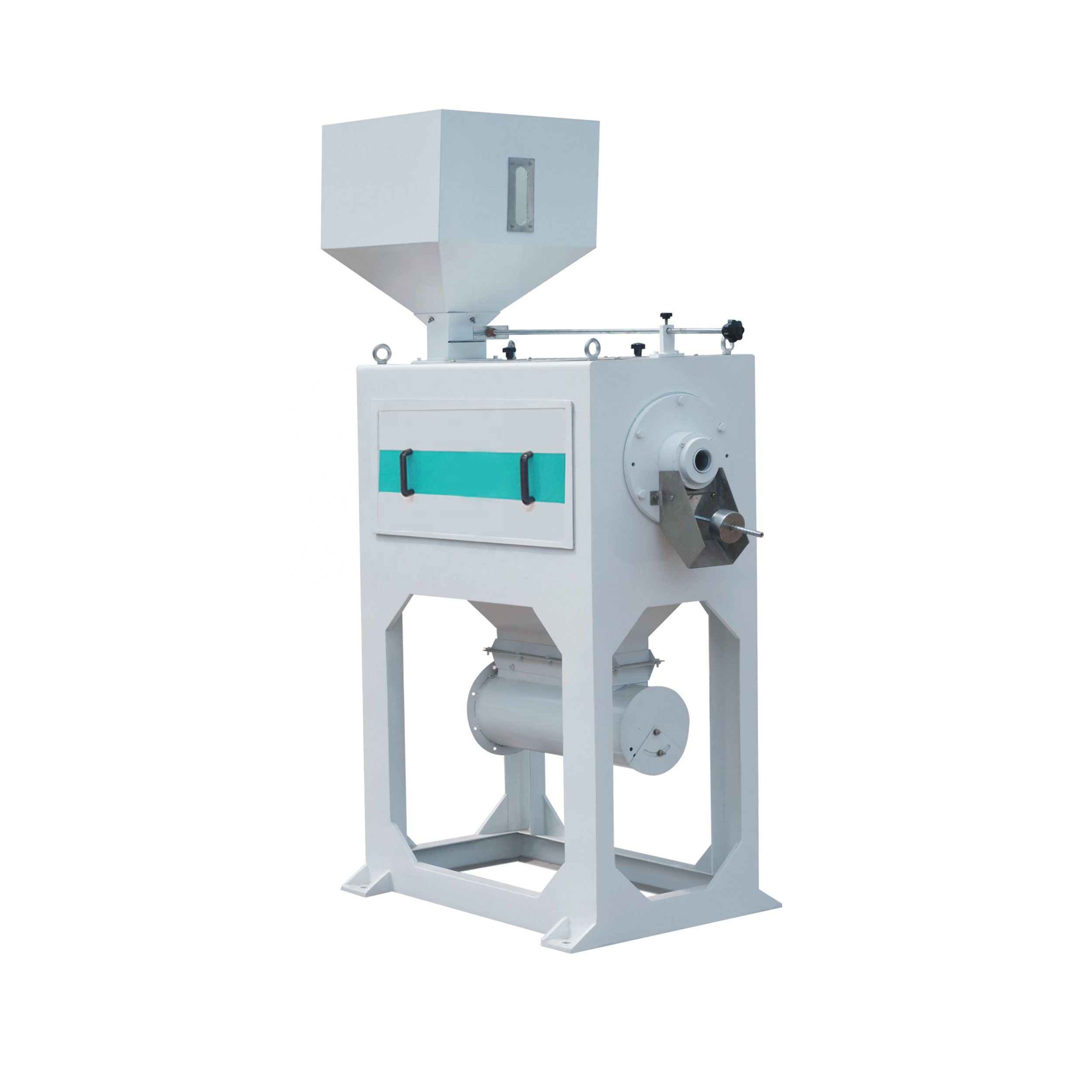 Single Double Emery Roll Roller Rice Whitener Rice Skin Whitening Machinery Polisher in Indonesia Rice Miller Paddy Pounder