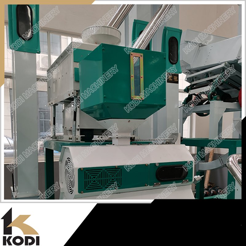 Auto 1000-1200kg/h Rice Husk Mill Machine With Polisher