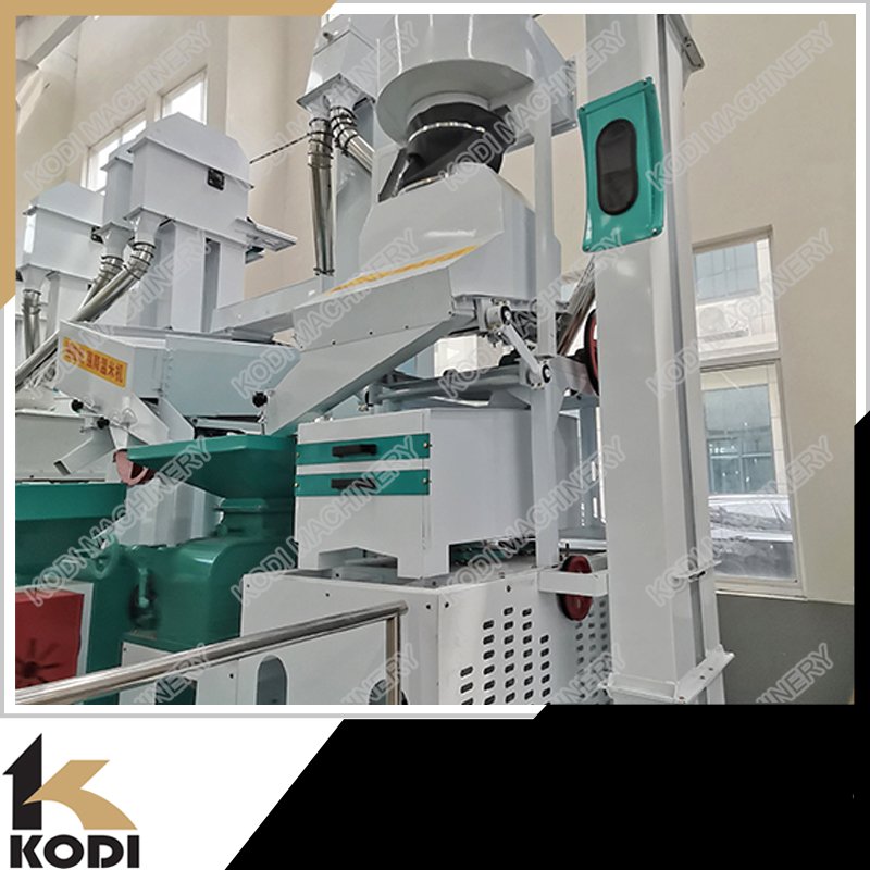 Auto 1000-1200kg/h Rice Husk Mill Machine With Polisher