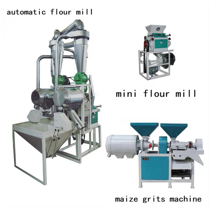Africa Small Scale Fully Automatic Corn Maize Wheat Flour Milling Machine China Stone Flour Mill Miller For Sale 10Ton Per Day