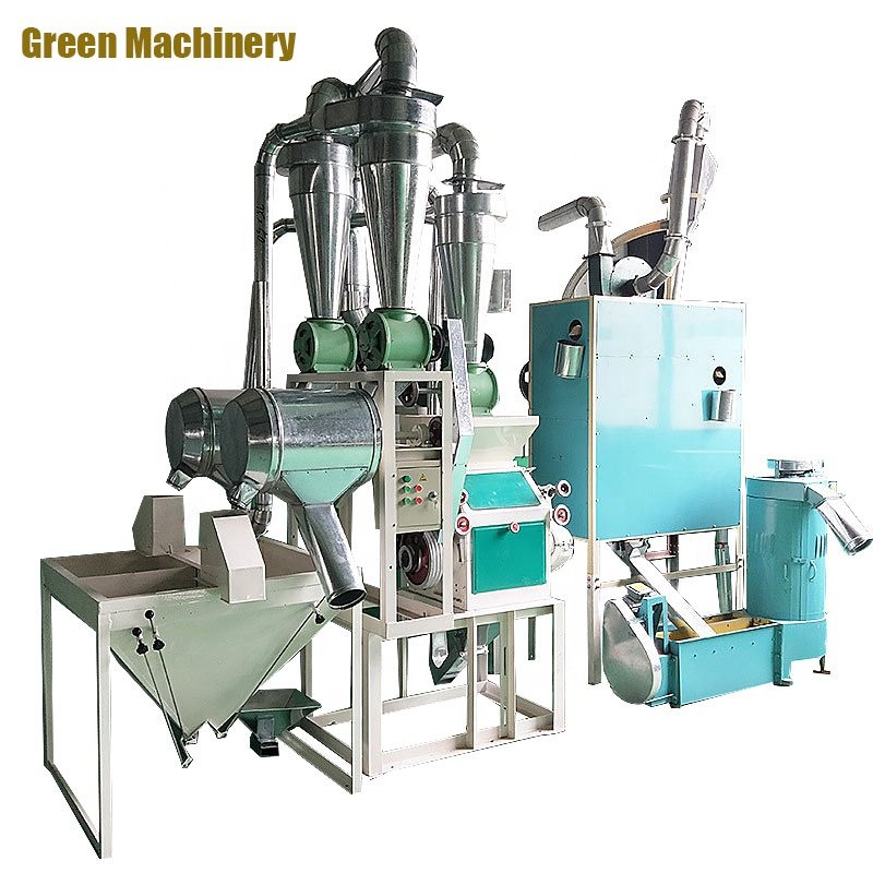 Africa Small Scale Fully Automatic Corn Maize Wheat Flour Milling Machine China Stone Flour Mill Miller For Sale 10Ton Per Day