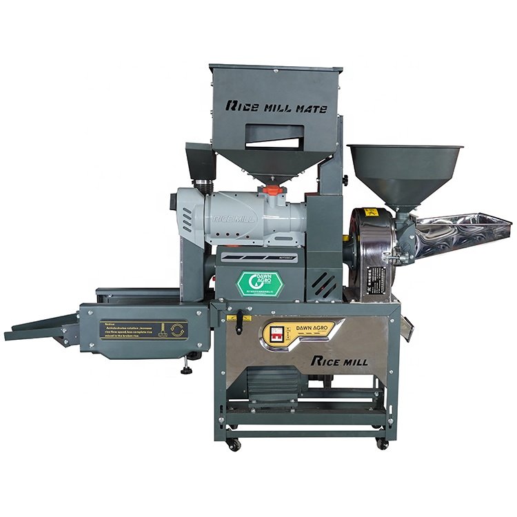 DAWN AGRO Home Use Rice Mill Machine Milling Millet with Vibratory Screen Separate Paddy Straw and BRoken Rice