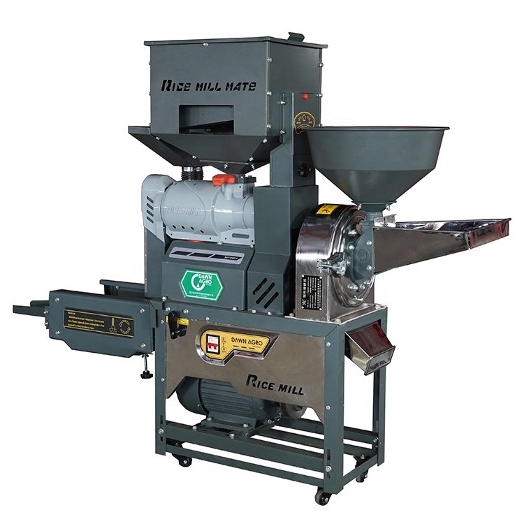 DAWN AGRO Home Use Rice Mill Machine Milling Millet with Vibratory Screen Separate Paddy Straw and BRoken Rice