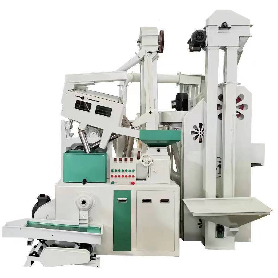 Commercial Use high capacity 800-1000kg/h Rice Milling Machine With Vibratory Screen / Rice Huller Rice Miller