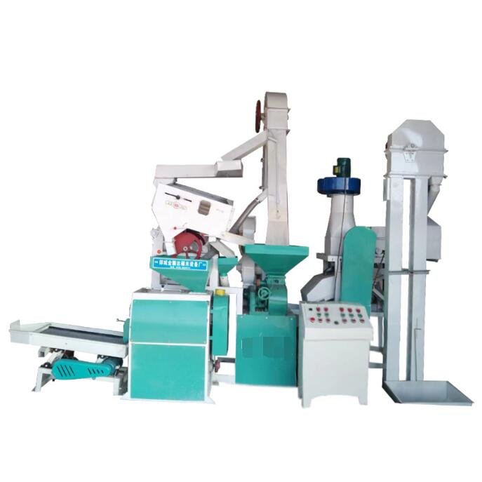 Commercial Use high capacity 800-1000kg/h Rice Milling Machine With Vibratory Screen / Rice Huller Rice Miller