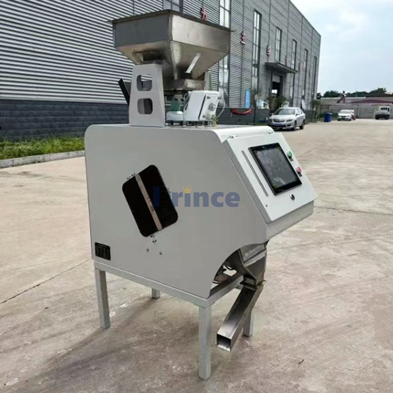 Mini Intelligent Green Black Tea Color Sorter Grain Rice Coffee Peanut Peel Garlic Color Selector Beans Color Sorting Machine