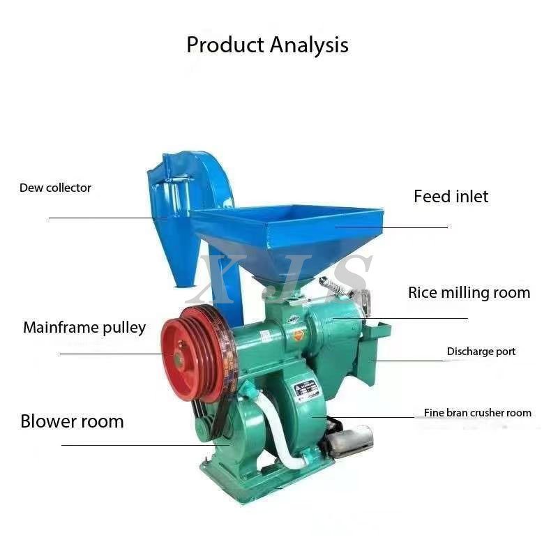 Single/double duct rice polisher machine rice mill polishing and destoner machines