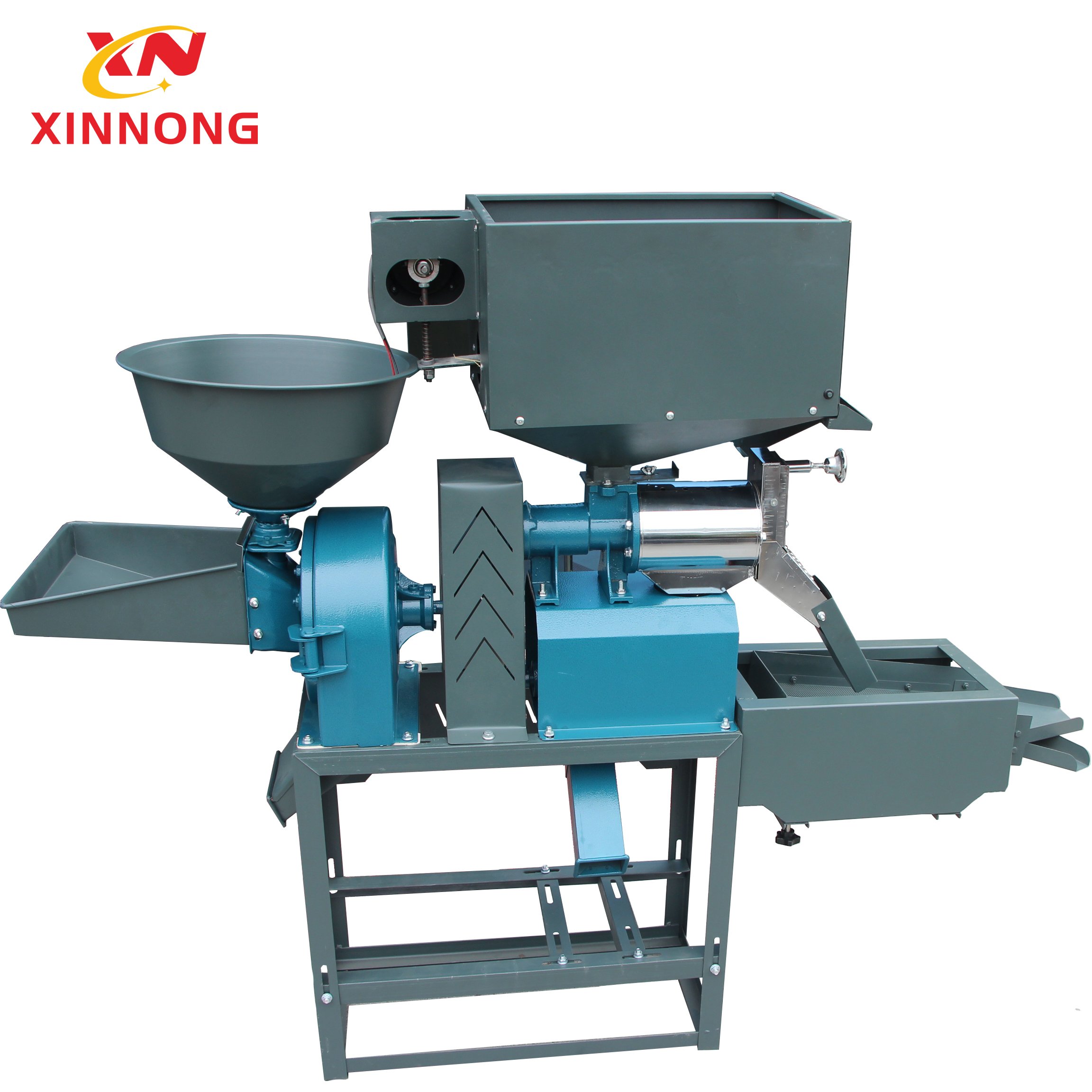 Farm Use 4in1 paddy straw cleaner vibratory screen combine rice mill machine Rice Miller