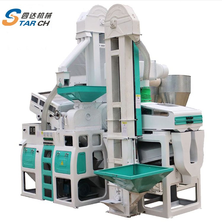 1000kg/h Rice Miller/Small Rice Milling Machine with polisher color sorter packing machine price