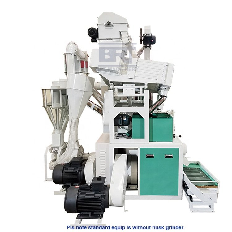 Commercial Rice Mill Production Line Complete Set of Combination Rice Miller Compact Rice Destononer Machine